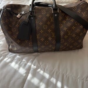 Brown Monogram Keepall Travel Bag